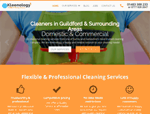 Tablet Screenshot of guildfordcleaningcompany.co.uk